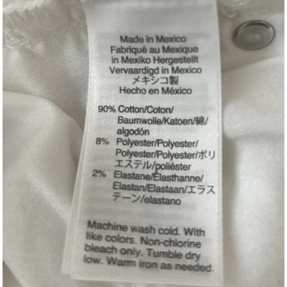 J. Crew Billie Demi Boot Crop Jean Women’s Size 32 Tall White Raw Hem High Waist - Picture 8 of 9